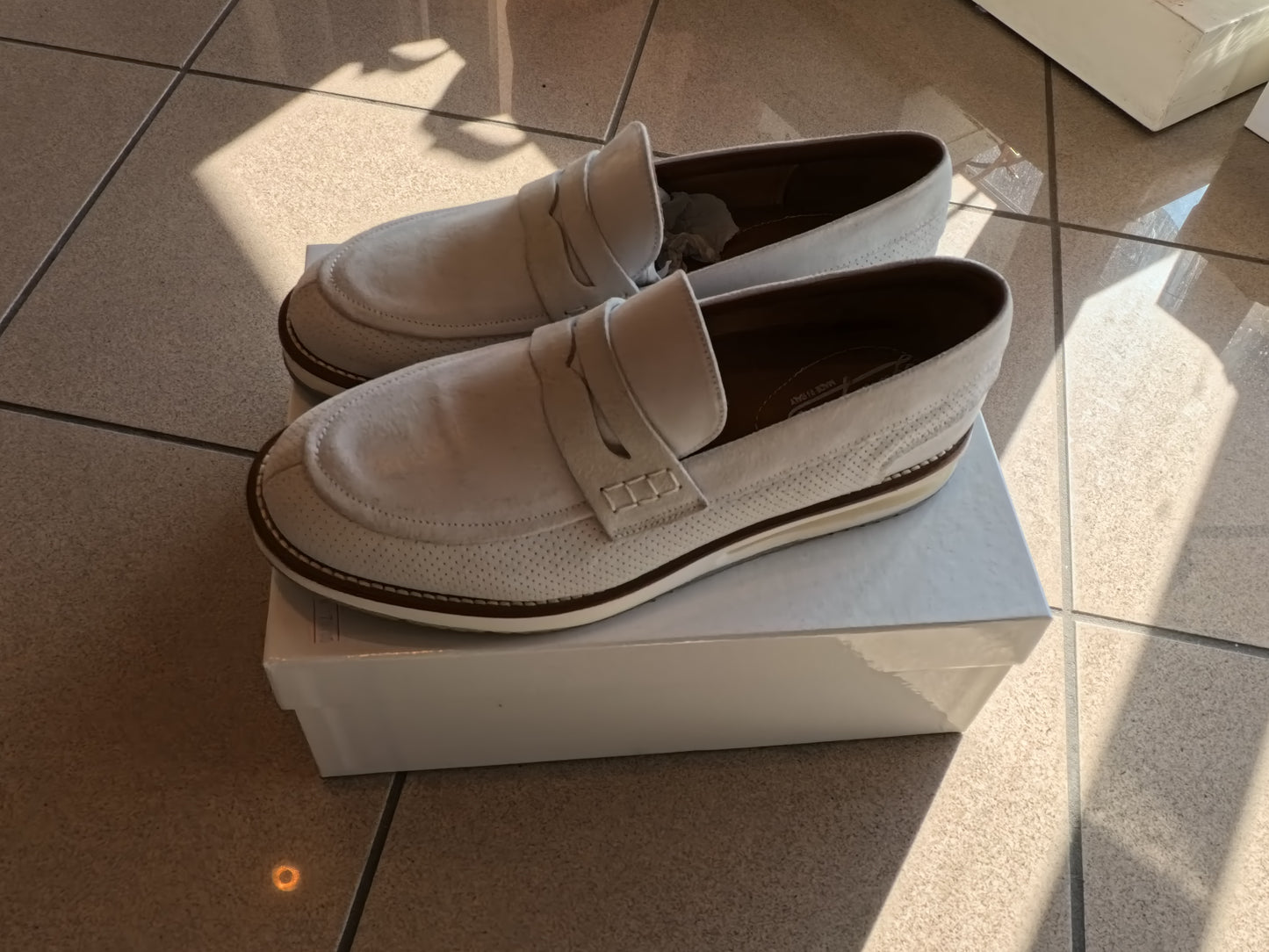 MOCASSINO UNISEX TG 40 BEIGE