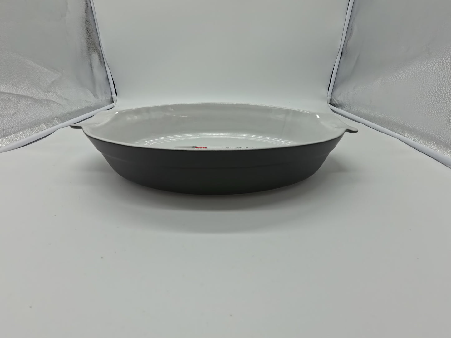 TEGAME OVALE CON MANIGLIE IN CERAMICA DA FORNO