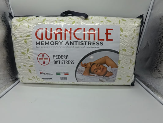 CUSCINO GUANCIALE MEMORY ALOE VERA