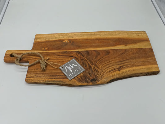 TAGLIERE HOME MANICO QUADRATO NOCE LEGNO