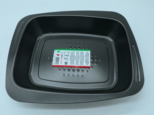 TEGLIA FORNO ANTIADERENTE NERA LASAGNERA ALTA