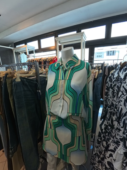 COMPLETO DONNA FANTASIA GONNA PIU CAMICETTA GRUPPO MAX MARA